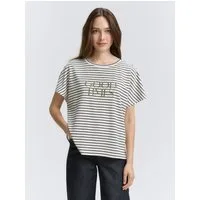 TOM TAILOR T-Shirt T-Shirt T-Shirt mit Streifenmuster