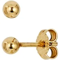 JOBO Paar Ohrstecker Kugel, 333 Gold