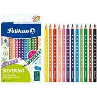 Pelikan Buntstift Pelikan Buntstifte SILVERINO dick dreikant 12 Stück