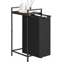 VASAGLE Wäschekorb, Wäschesammler mit Ablage, Wäschebox, 47 L