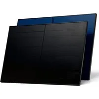 SUNNIVA Solarmodul Solarpanel FULL BLACK Bifazial Glas 500 Watt PV Panel, Monokristallin, (2-St., Setwahl - 1er, 2er oder 4er Set)