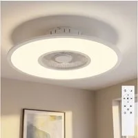 JUST LIGHT Deckenventilator, Deckenventilator mit Beleuchtung LED Ventilator Deckenlampe