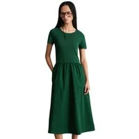 Marc O'Polo DENIM Jerseykleid mit Baumwoll-Popelinerock