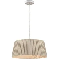 STANBOW Deckenleuchte Deckenlampe mit Pillise-Stoffschirm, Hängelampe, Modern-Skandinavisch, ohne Leuchtmittel, Pedellampe, Ess-, Wohn- & Schlafzimmer, 150 cm, E27, Höheverstellbar