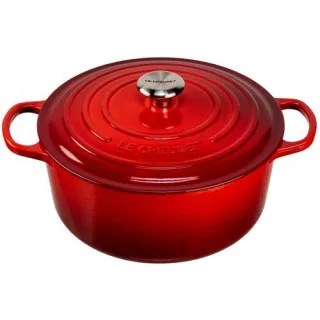 Le Creuset Signature Bräter rund 28 cm kirschrot