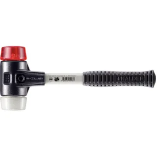 HALDER SIMPLEX - Schonhammer mit verstärktem Tempergussgehäuse und Fiberglasstiel, Plastik - 3767.050