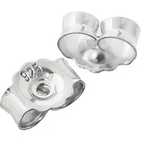 NKlaus Ohrstecker-Verschluss 1 Paar 925 Sterling Silber 5mm Butterfly Verschlus (1 Paar)