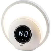 AMS Tageslichtwecker T1303 Wecker, Quarzwecker, Digital-Wecker, Schlafzimmer, LED, Sound