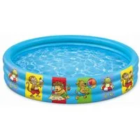 Happy People Planschbecken Summer Friends 100 x 23 cm, Aufblasbar, 3-Ring-Pool