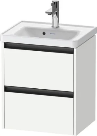 Duravit Ketho.2 Waschtischunterbau wandhängend Weiß Matt 484x375x549 mm - K25280018180000 K25280018180000