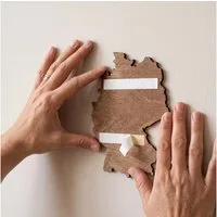 Eco Wood Art Wandbild Mehrfarbige Holz Weltkarten Wanddeko, Weltkarte