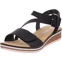 Rieker Schwarz Sandalette