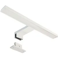 Maxkomfort LED Spiegelleuchte Badezimmer, 30/60cm, schwarz/weiß/chrom/acryl - IP44, LED fest integriert, Neutralweiß, Moderne Badbeleuchtung, Schranklicht, Schminklicht, ohne Schalter