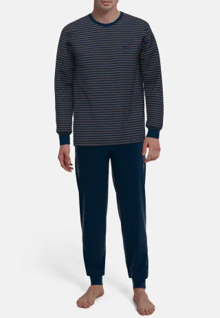 TOM TAILOR BODYWEAR - Nachtwäsche Männlich braun-dunkel-ringel - Gr. - 56