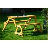 dobar Gartentisch 2 in 1, BxTxH: 138x144x77 cm