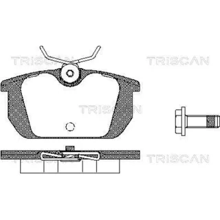 Triscan Bremsbel?ge hinten Alfa Romeo Fiat Lancia 811010984