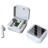 Denver TWS-62 True Wireless Bluetooth Earbuds In-Ear-Kopfhörer (Auto-Pairing, kabelloses Aufladen mit Lade-Transport-Box, Batterieladeanzeige, Freisprechfunktion, Bluetooth, Touch Bedienfeld, Mikrofon, Kabel-Fernbedienung)