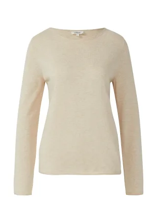 s.Oliver - Strickpullover beige - Gr. - 46
