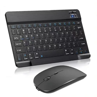 10 inch Mini bluetooth Keyboard and Mouse Set for iPad Xiaomi Huawei Phone Tablet Slim Wireless Mute Keyboard for Androi