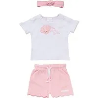 Rock a Bye Baby Boutique Body Muschel Mädchen (3-tlg) Geschenkset, Erstausstattungsset, Babyerstausstattung, Baby Outfit