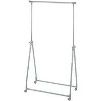 WENKO Kleiderständer, stufenlos höhenverstellbar (99-167 cm), mit 4 Rollen, Tragkraft 40 kg
