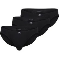 CECEBA Slip CECEBA Herren Slip schwarz uni 3er Pack (3-St)