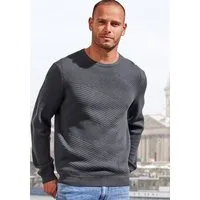 John Devin Strickpullover Pullover aus weichem Strukturstrick
