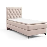Best for Home Boxspringbett K18 NEO SINGLE Bonellfederkernmatratze mit Komfort Topper H3 (Einzelbett, Polsterbett mit gepolstertes Kopfteil, Jugendbett, Kinderbett versch. Größen, 1-St., 70x200 80x200 90x200 100x200 cm), ergonomischer Liegekomfort, g
