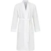 Ringella Unisex-Bademantel aus reiner Baumwolle in Piqué-Qualität, mit Bindegürtel, Baumwolle, Kimono-Kragen, Gürtel, formstabil & pflegeleicht