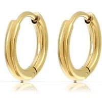 Made by Nami Paar Creolen Kleine Creolen Damen Ohrringe in Silber/Gold aus Edelstahl, Wasserfester Schmuck Geschenk Mama