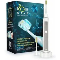 Silk'n Elektrische Zahnbürste Toothwave TW1PE1001 elektrische Zahnbürste in weiß, Aufsteckbürsten: 2 St., inkl. Ladestation, Ladeanzeige, mehrere Modi, USB-Ladegerät