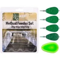 Zite Feederkorb Method Feeder Set 4 Feeder 30-60g mit Form Grundangeln Friedfisch