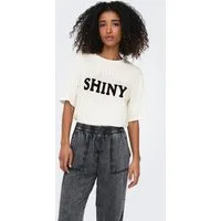 ONLY Kurzarmshirt ONLSANNI S/S STONES TOP BOX JRS