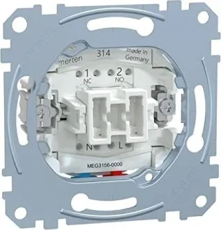 Taster-Einsatz, Wechsel 1-polig, 10 A, AC 250 V, MEG3156-0000 Steckklemmen, Drucktaste