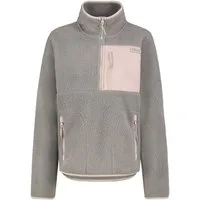 SUBLEVEL Fleecejacke Damen Teddyfleece Kuschelig Übergangsjacke Jacke Outdoor Jacke Stehkragen, Kapuze, flauschig, kuschelig, warm, Outdoor