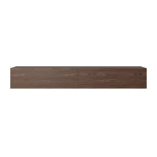 Selsey Tv-Lowboard, Dunkelbraun, Holzwerkstoff, 2 Fächer, Rechteckig, 200x30x31.6 cm, Wohnzimmer, Wohnwände, Lowboards, Lowboards stehend