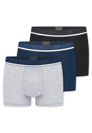SCHIESSER - 3PACK Shorts sortiert 4 - Gr. - 6