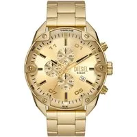 Diesel Chronograph Spiked DZ4608, Quarzuhr, Armbanduhr, Herrenuhr, Edelstahlarmband, analog, Tag