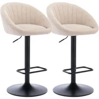 CHAIRUS Barhocker 2er Set, Drehhocker mit Rückenlehne, Küchenhocker, Barstuhl (2 St), Barhocker zum Essen mit Sitzhöhe von 64-86 cm