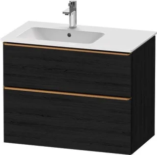 Duravit D-Neo Waschtischunterbau wandhängend Eiche Schwarz Matt 810x462x625 mm - DE4366004160000 DE4366004160000