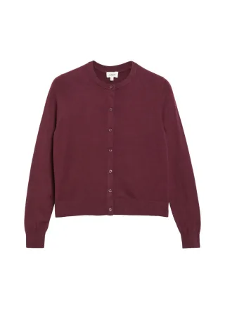 s.Oliver Red Label - Strickjacke mit Knopfleiste rot - Gr. - 44
