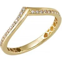 trendor Goldring Damenring Gold 333/8K Zirkonia-