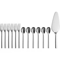 WMF Besteck-Set Nuova (13-tlg), 6 Personen, Cromargan® Edelstahl Rostfrei 18/10, 13-tlg., Cromargan Edelstahl rostfrei 18/10, Geschenkverpackung