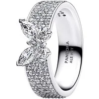 Pandora Silberring 194270C01, für Damen-Ring Funkelnder Schmetterling breit Silber