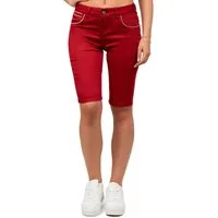 Cipo & Baxx Shorts Damen Regular Fit Shorts Mid Waist BA-WK196 mit Knopf- und Reißverschluss für zeitlosen Stil