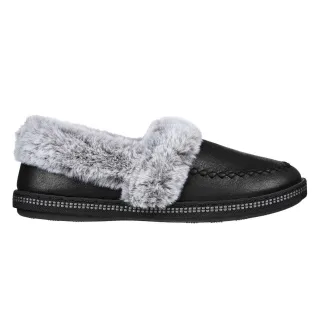 Skechers - "Cosy CampF" Hausschuhe für Damen, Leder (Schwarz)