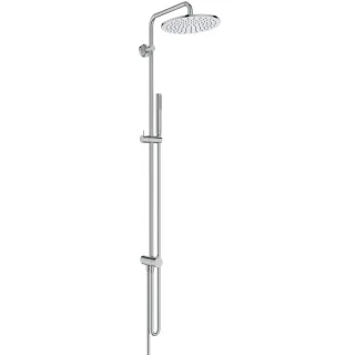 Ideal Standard Duschsystem Ceratwist T25 M ohne Armatur Stick-HB und runde Kopfbrause Chrom, BE206AA BE206AA