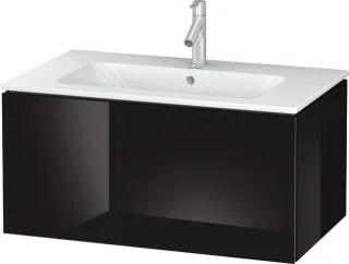 Duravit L-Cube Waschtischunterbau wandhängend Schwarz Hochglanz 820x481x400 mm - LC614104040 LC614104040
