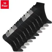 Footstar Kurzsocken Kinder Baumwoll Kurzschaft Socken (10 Paar) Ferse-Spitze