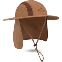 normani Outdoorhut Buschhut New Zealand Sonnenhut Outdoor Safari Schlapphut mit Nackenschutz und Kinnband
